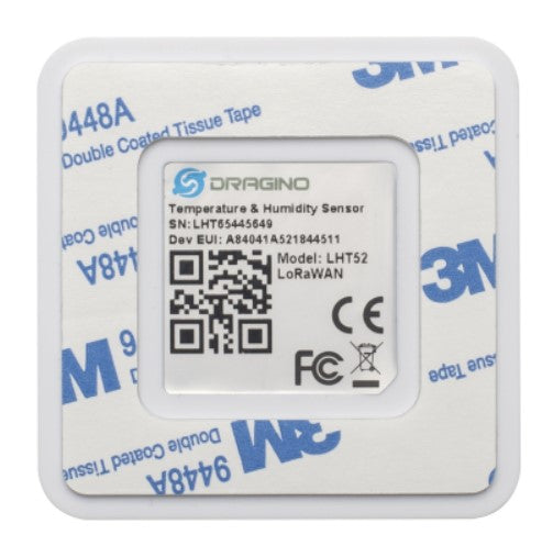 LHT52 indoor LoRaWAN Temperature & Humidity Sensor backside